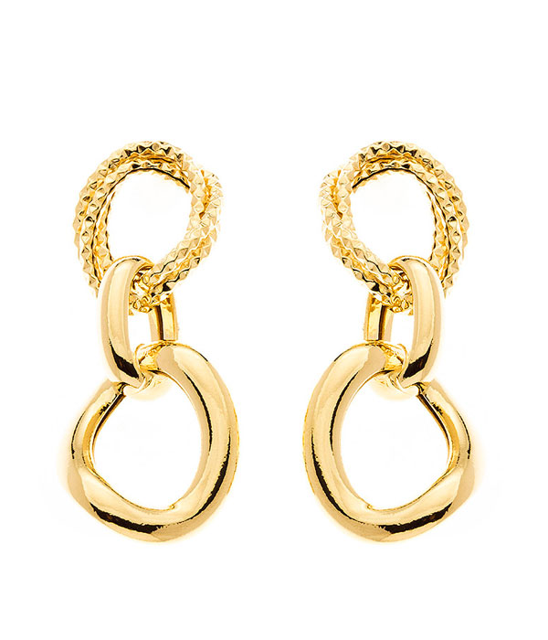 Par de brinco de ouro amarelo 18K