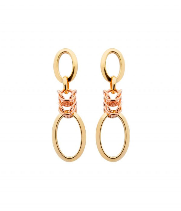 Brinco de ouro amarelo 18K