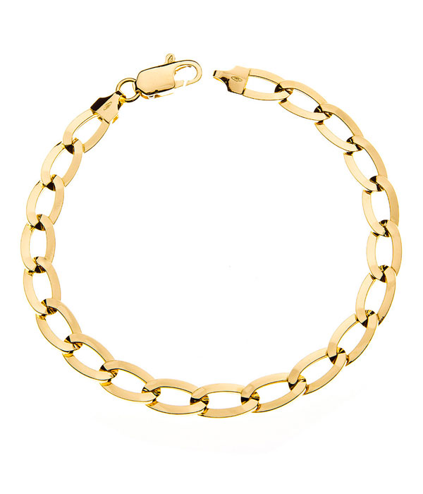 Corrente de ouro amarelo 18K Linha "Fígaro Longa"